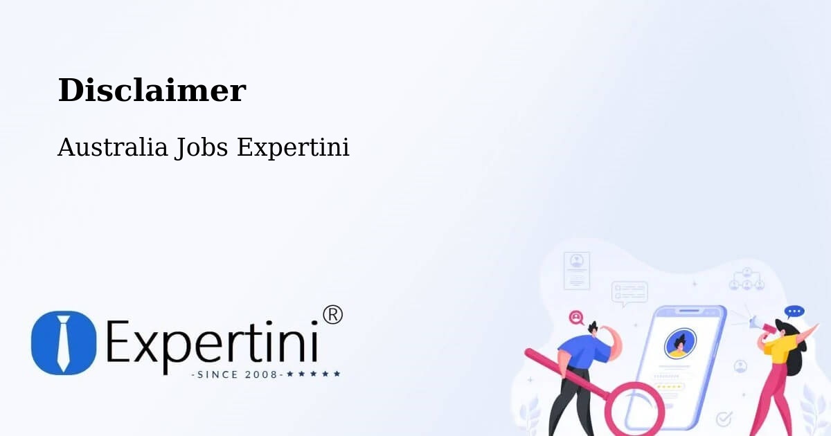 Disclaimer – Irymple - Australia Jobs Expertini